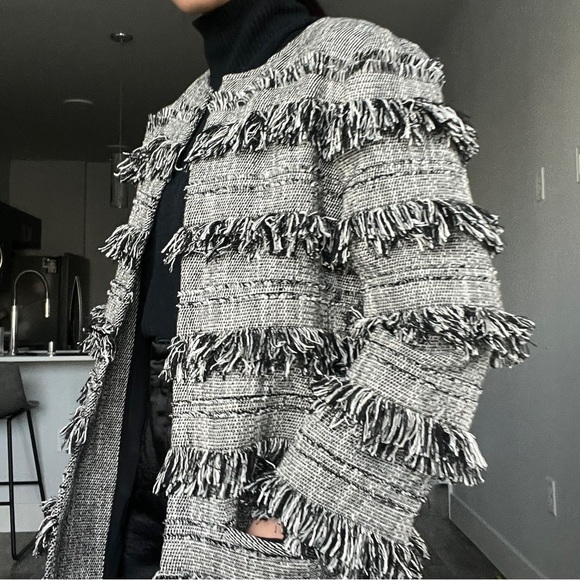 Intermix Fringe Jacket (M) - Picture 4 of 9